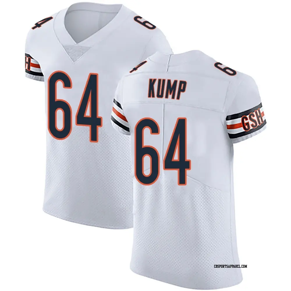 Elite White Men's Jaren Kump Chicago Bears Vapor Untouchable Jersey