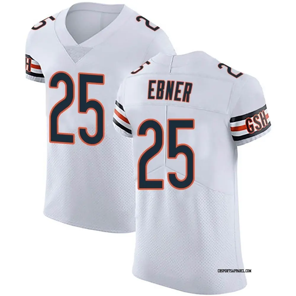 Elite White Men's Trestan Ebner Chicago Bears Vapor Untouchable Jersey