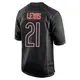 Game Black Men's Cam Lewis Chicago Bears Carbon Fashion Jersey