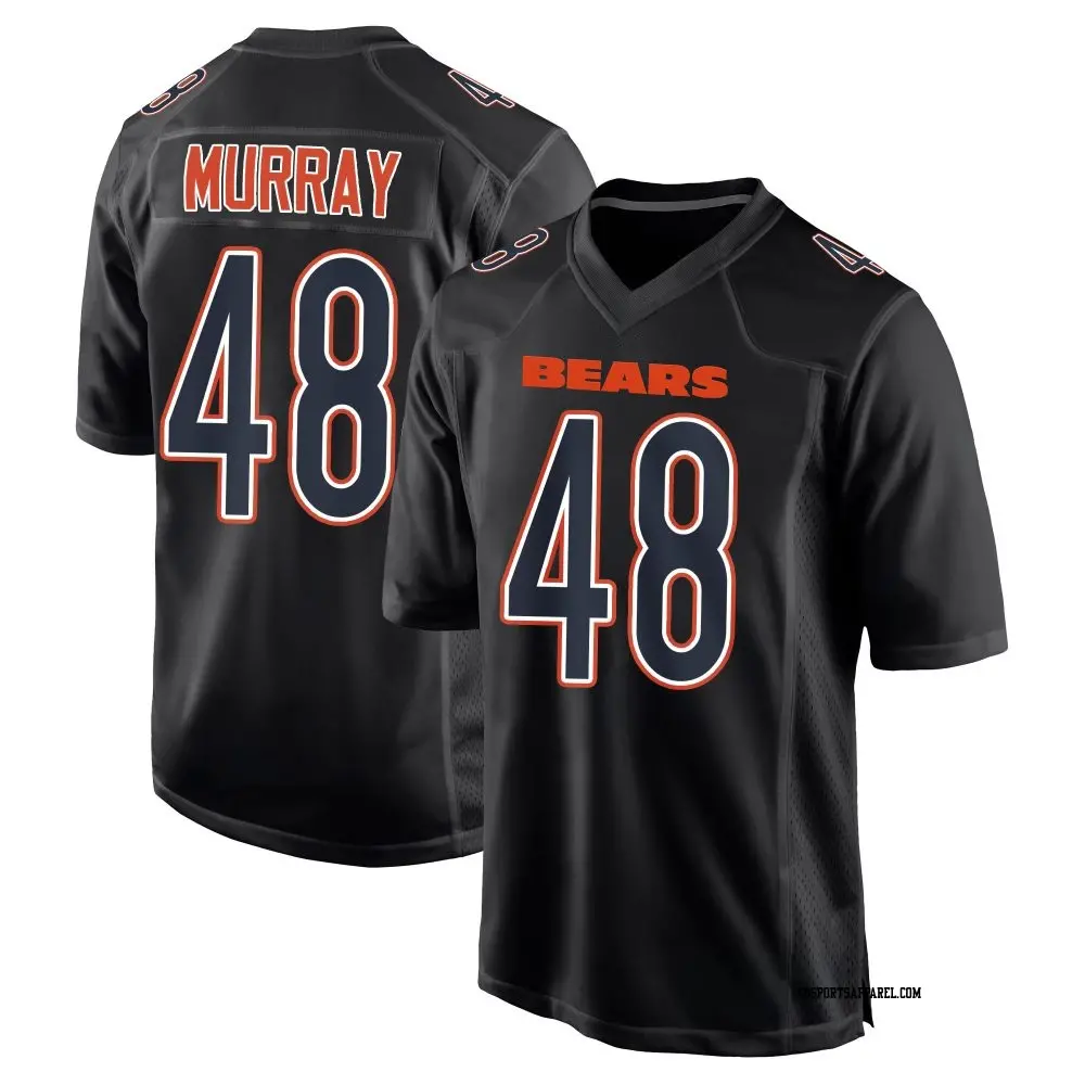 Game Black Youth Jordan Murray Chicago Bears Carbon Fashion Jersey