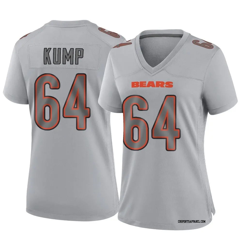 Game Gray Women's Jaren Kump Chicago Bears Atmosphere Fashion Jersey