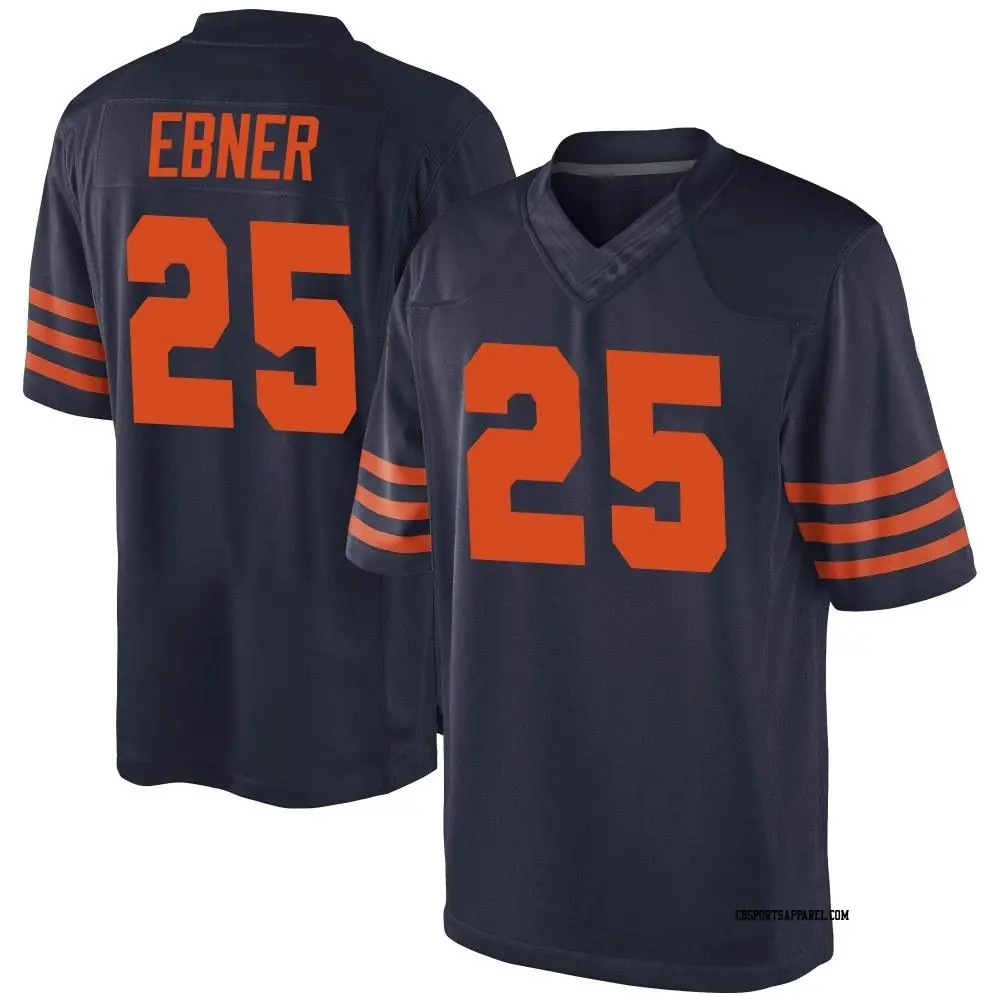 Game Navy Blue Men's Trestan Ebner Chicago Bears Alternate Jersey