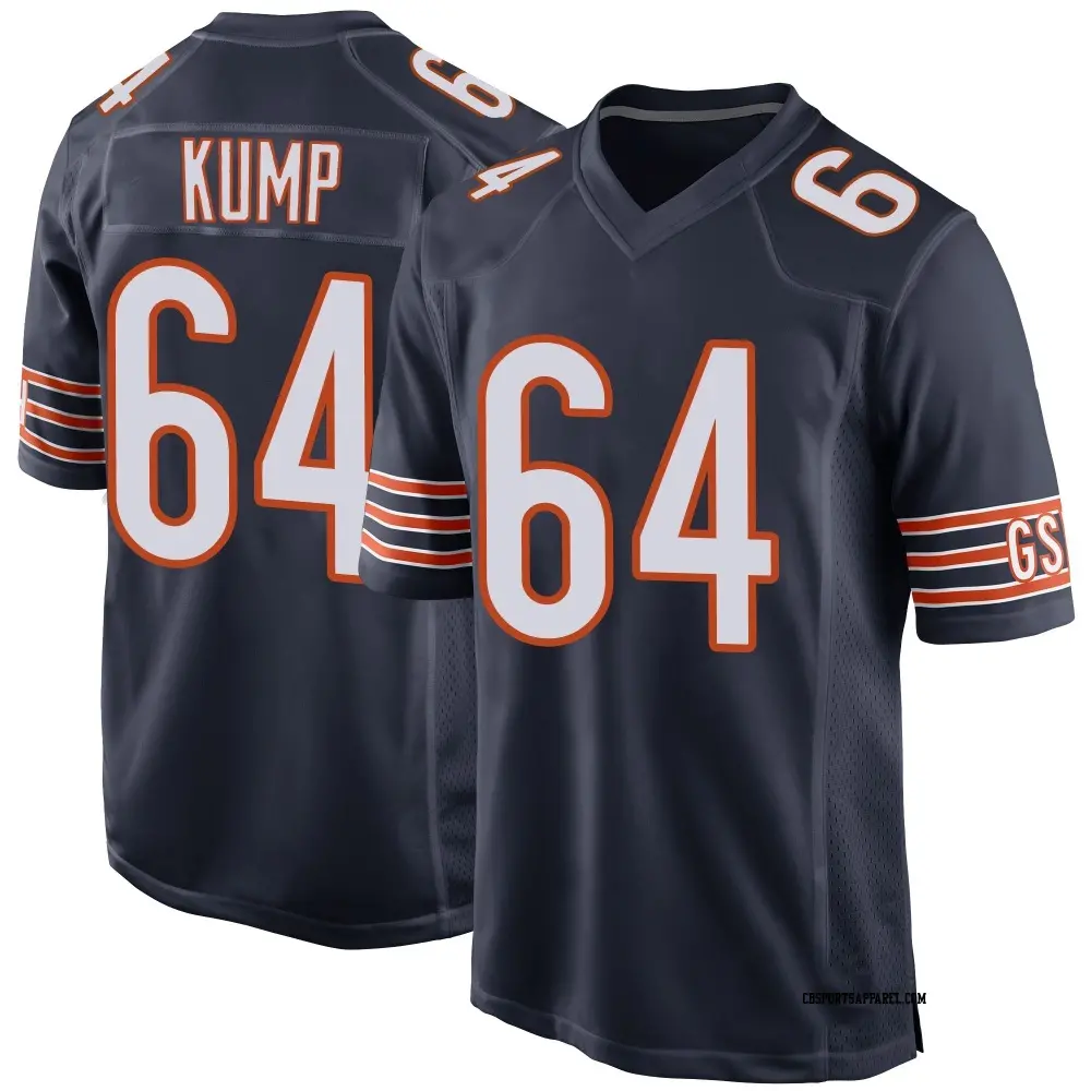 Game Navy Men's Jaren Kump Chicago Bears Team Color Jersey