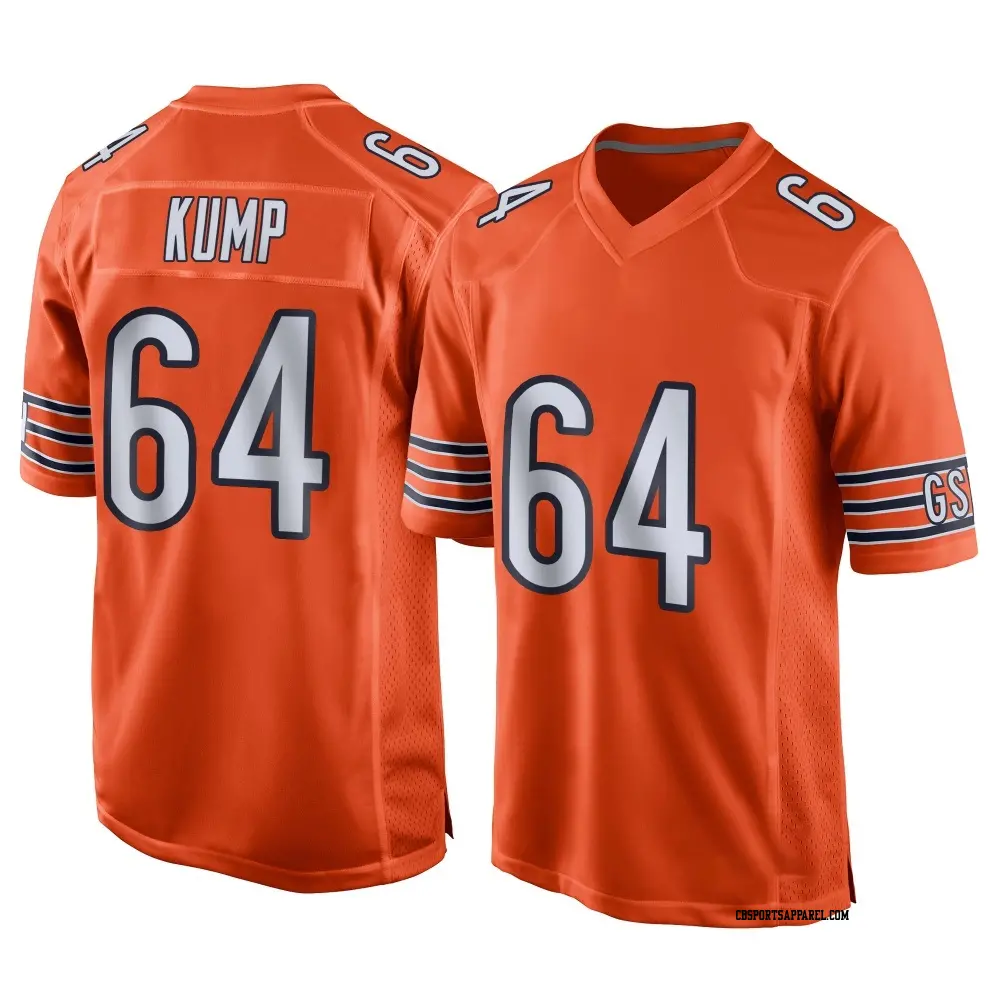 Game Orange Men's Jaren Kump Chicago Bears Alternate Jersey