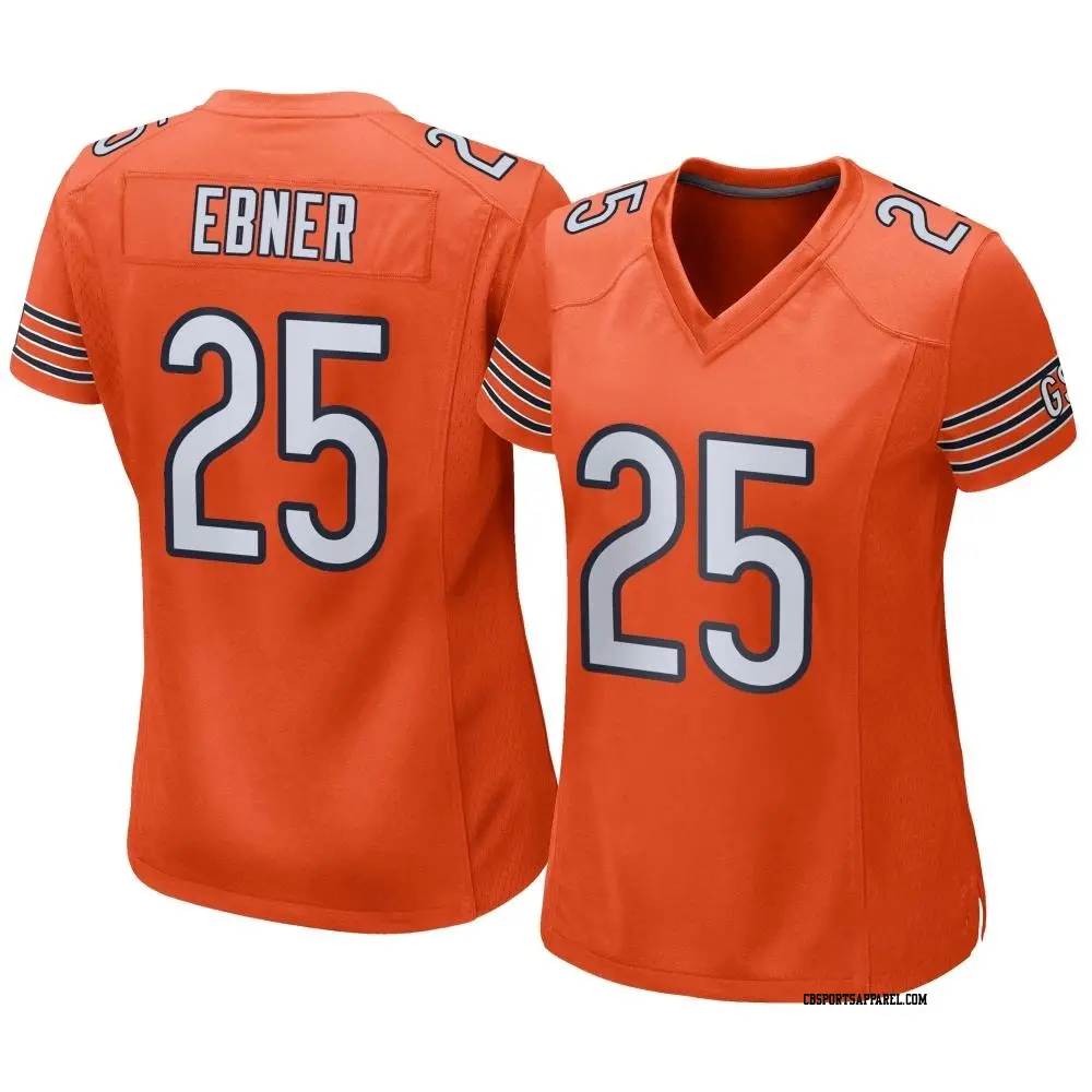 Game Orange Women's Trestan Ebner Chicago Bears Alternate Jersey
