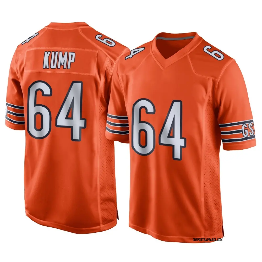 Game Orange Youth Jaren Kump Chicago Bears Alternate Jersey