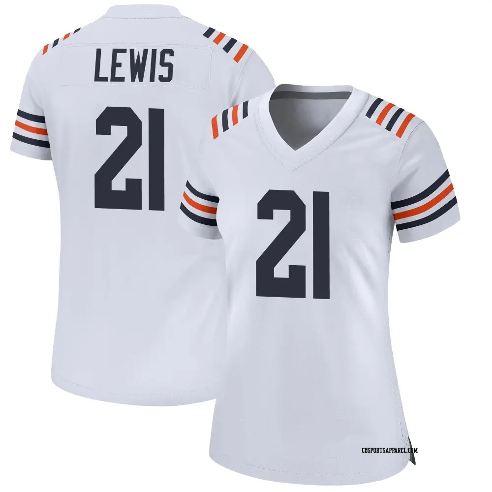 Game White Women's Cam Lewis Chicago Bears Alternate Classic Jersey