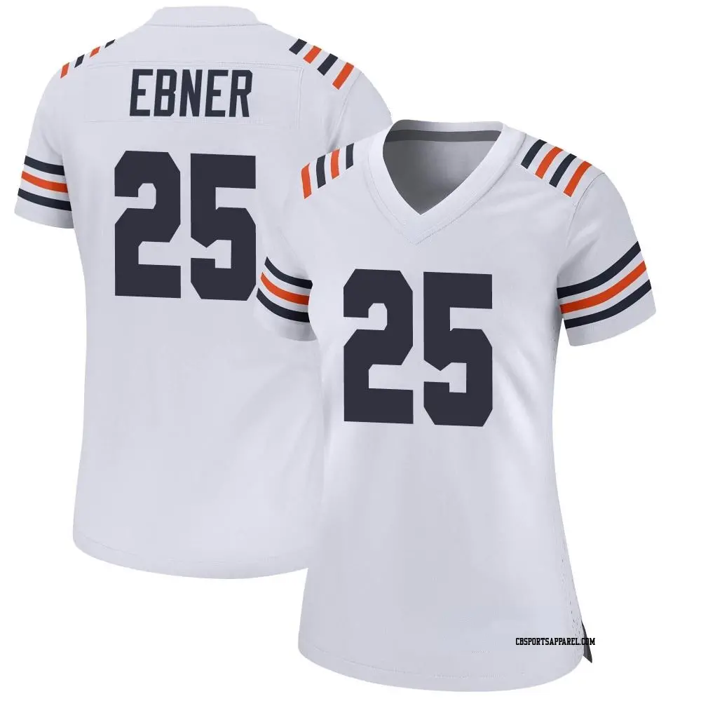 Game White Women's Trestan Ebner Chicago Bears Alternate Classic Jersey