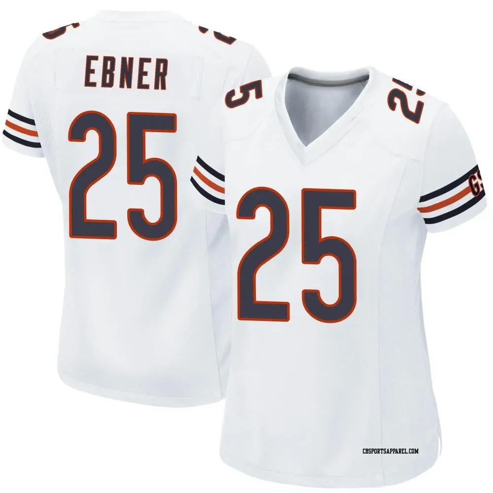 Game White Women's Trestan Ebner Chicago Bears Jersey