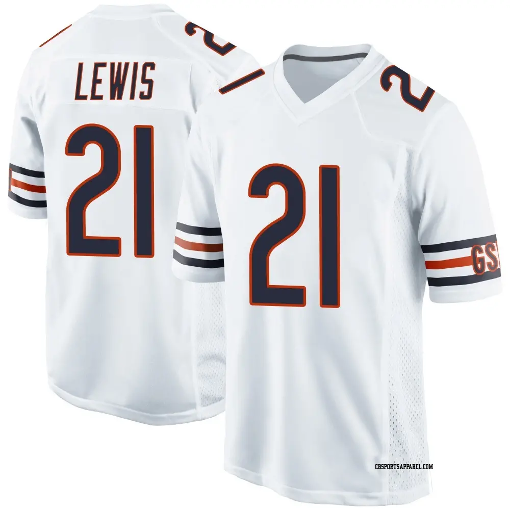 Game White Youth Cam Lewis Chicago Bears Jersey
