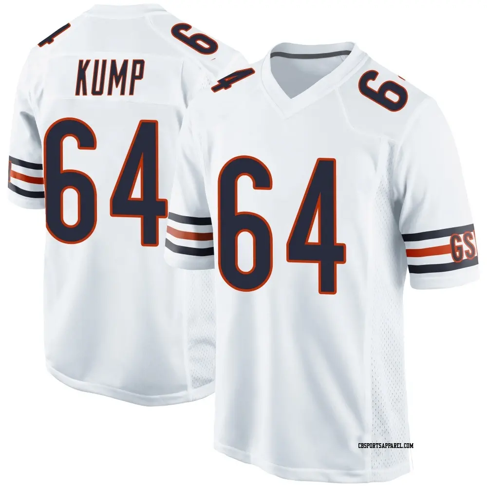 Game White Youth Jaren Kump Chicago Bears Jersey