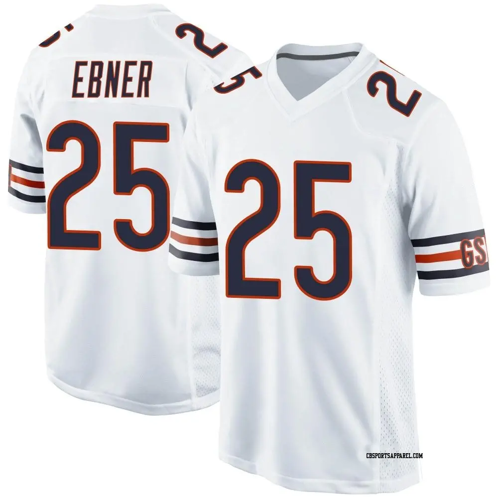Game White Youth Trestan Ebner Chicago Bears Jersey