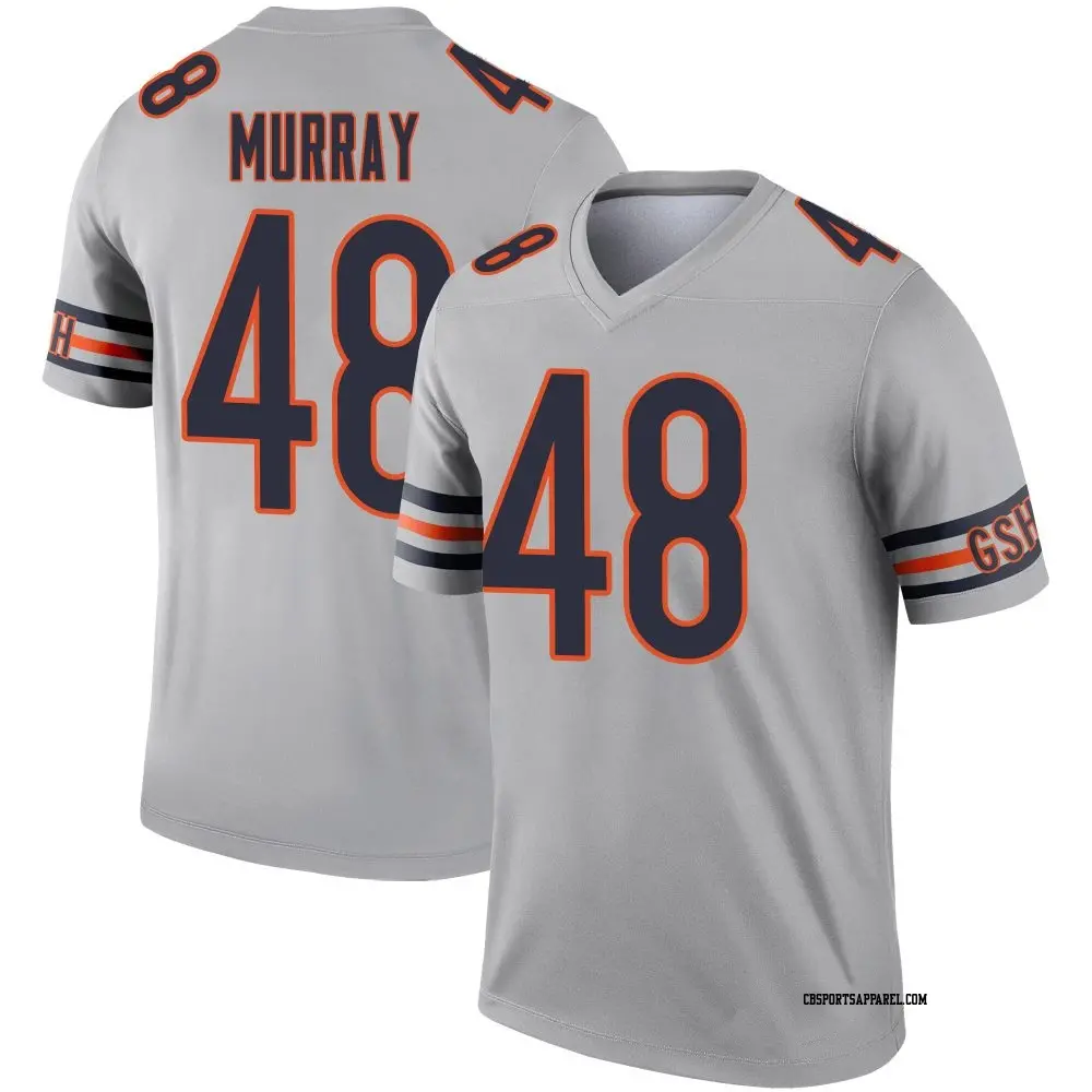 Legend Men's Jordan Murray Chicago Bears Inverted Silver Jersey