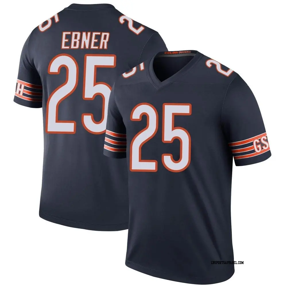 Legend Navy Men's Trestan Ebner Chicago Bears Color Rush Jersey
