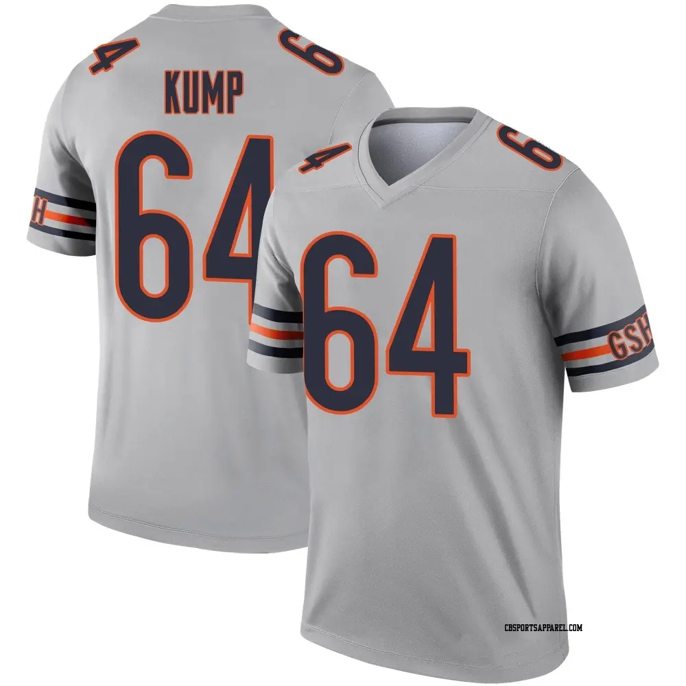 Legend Youth Jaren Kump Chicago Bears Inverted Silver Jersey