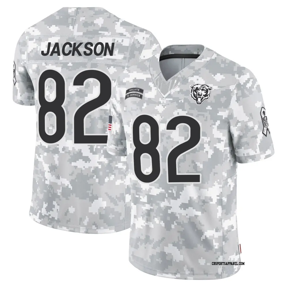 Limited Arctic Camo Men's John Jackson Chicago Bears 2024 Salute to Service Jersey