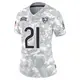 Limited Arctic Camo Women's Cam Lewis Chicago Bears 2024 Salute to Service Jersey