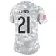 Limited Arctic Camo Women's Cam Lewis Chicago Bears 2024 Salute to Service Jersey