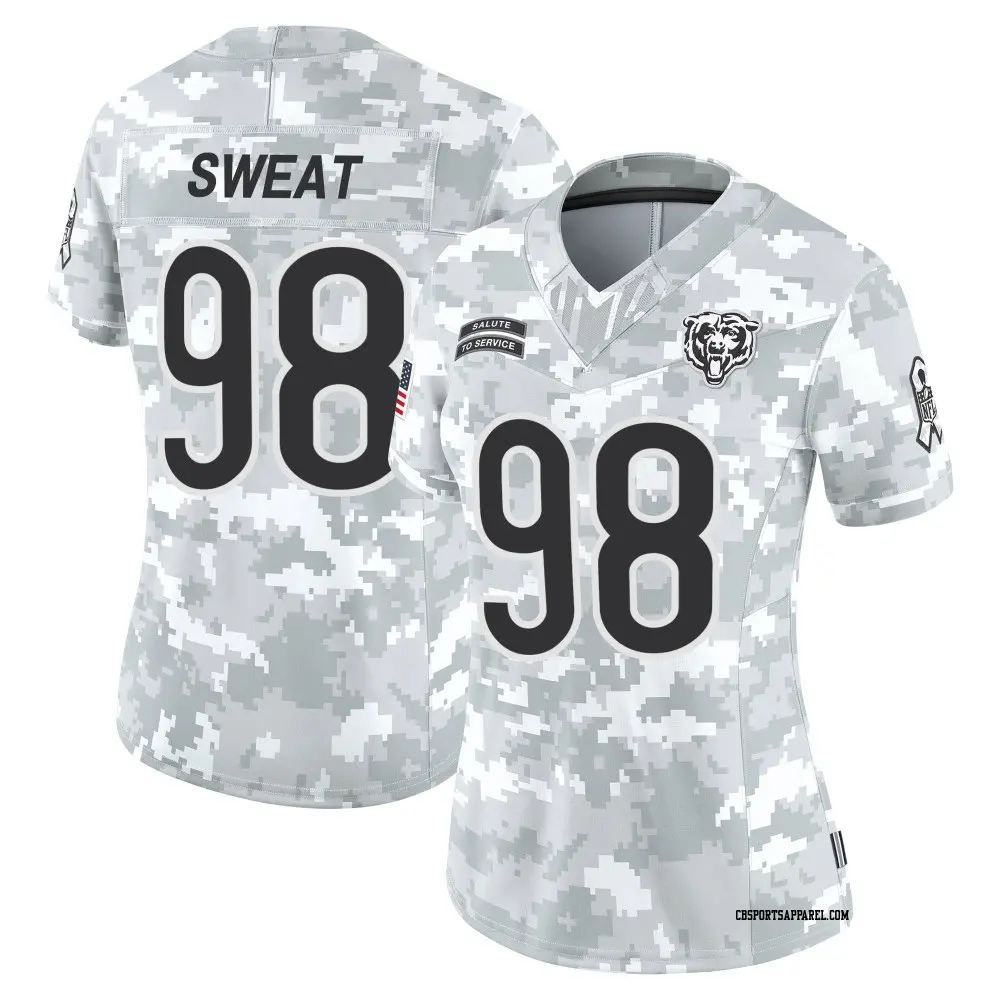 Limited Arctic Camo Women's Montez Sweat Chicago Bears 2024 Salute to Service Jersey
