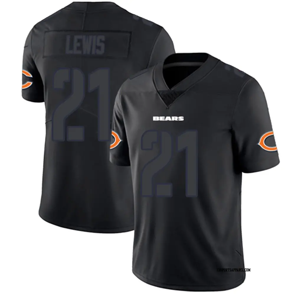 Limited Black Impact Youth Cam Lewis Chicago Bears Jersey