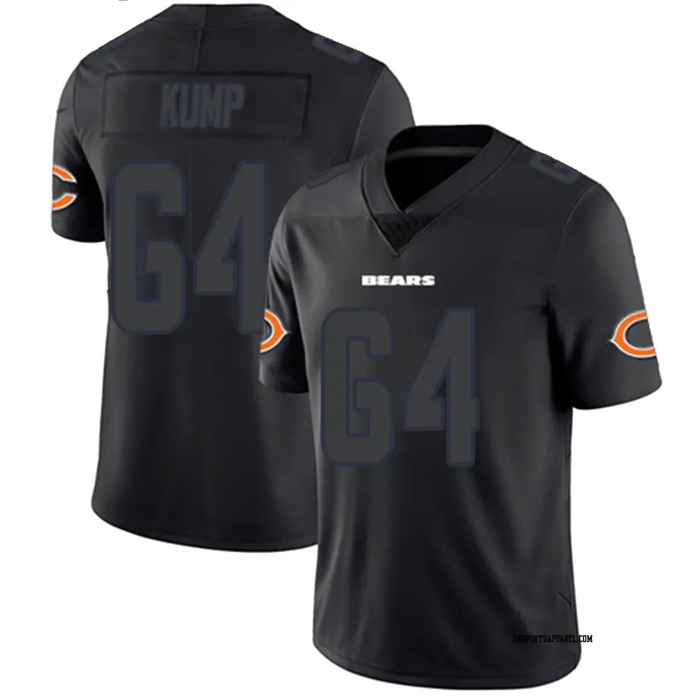 Limited Black Impact Youth Jaren Kump Chicago Bears Jersey
