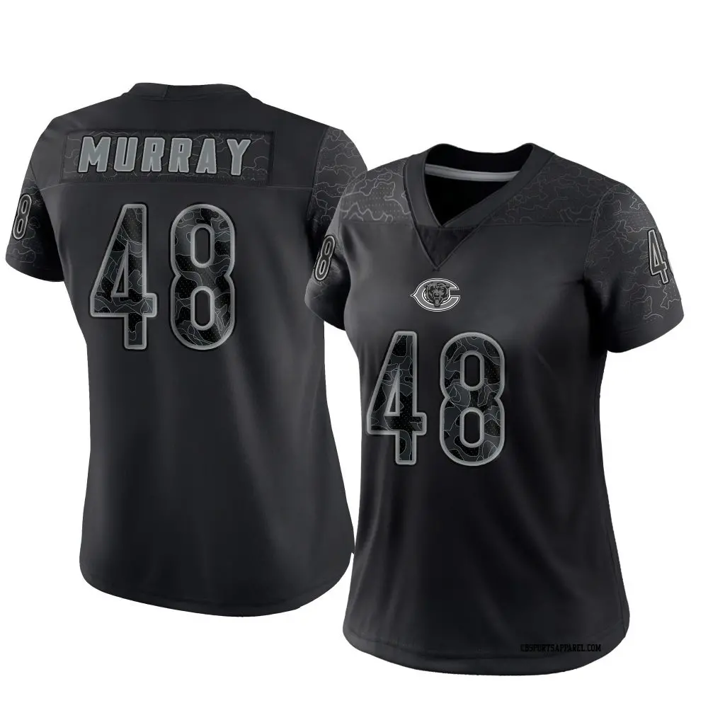 Limited Black Women's Jordan Murray Chicago Bears Reflective Jersey