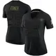 Limited Black Women's Trestan Ebner Chicago Bears 2020 Salute To Service Jersey