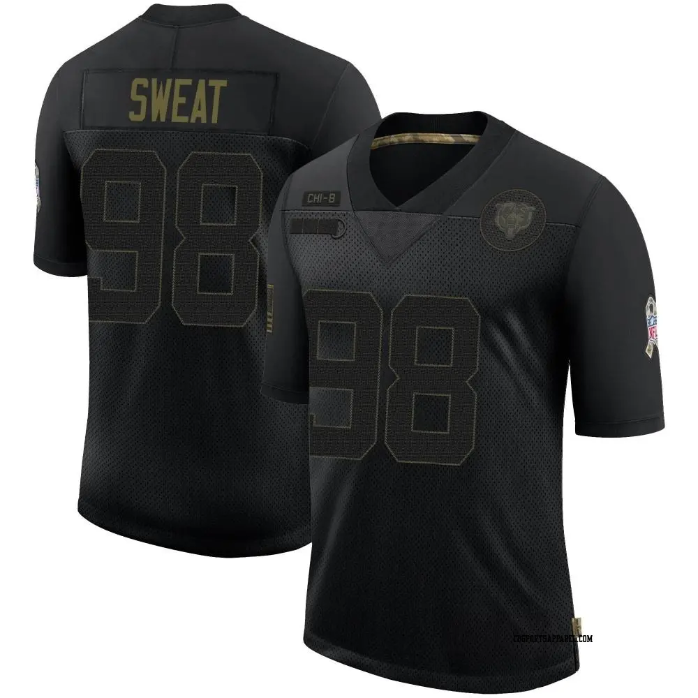 Limited Black Youth Montez Sweat Chicago Bears 2020 Salute To Service Jersey