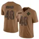 Limited Brown Men's Jordan Murray Chicago Bears 2023 Salute To Service Jersey