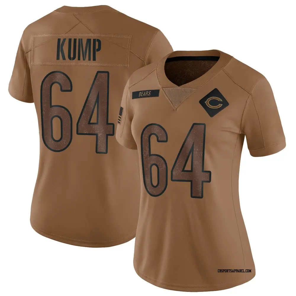 Limited Brown Women's Jaren Kump Chicago Bears 2023 Salute To Service Jersey