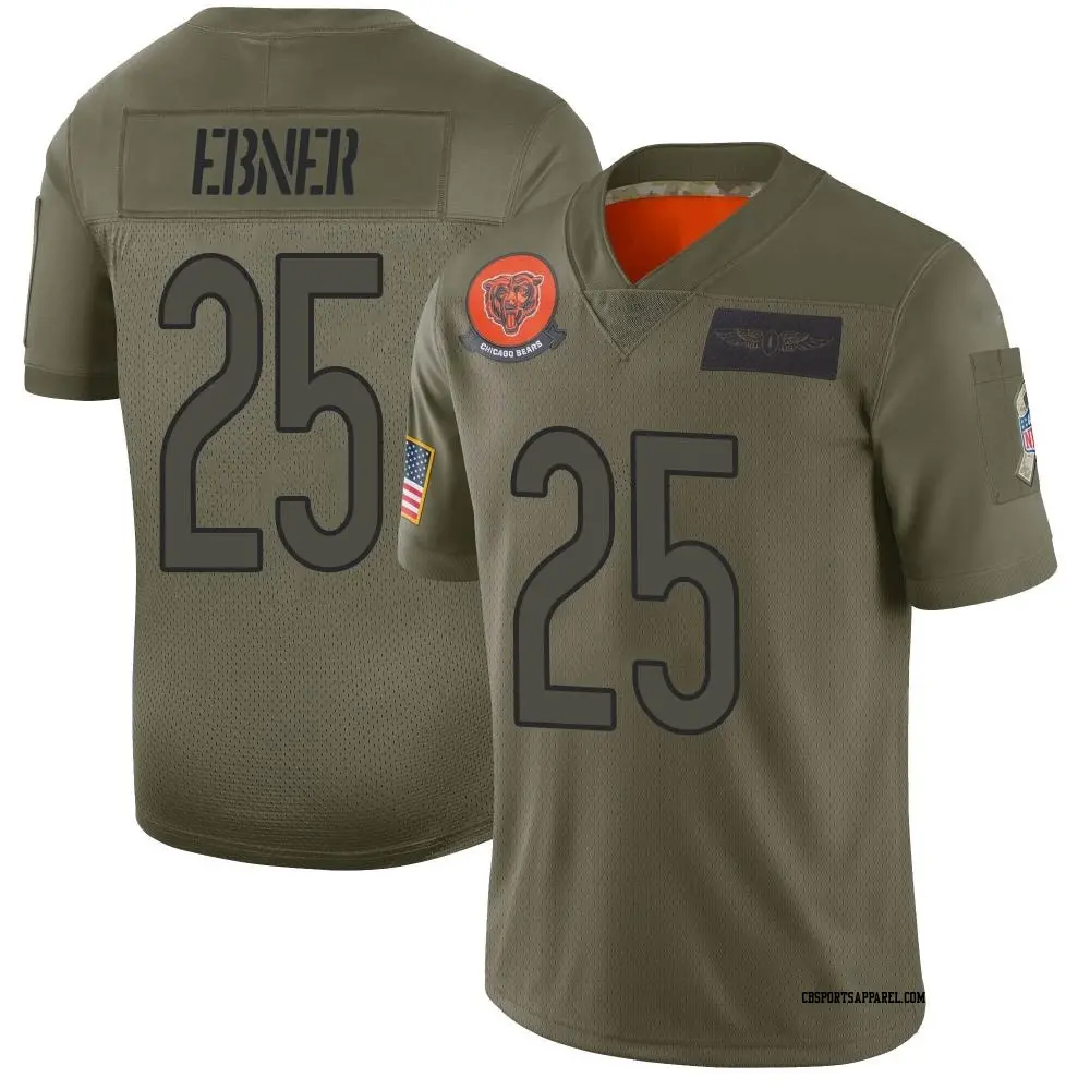 Limited Camo Men's Trestan Ebner Chicago Bears 2019 Salute to Service Jersey