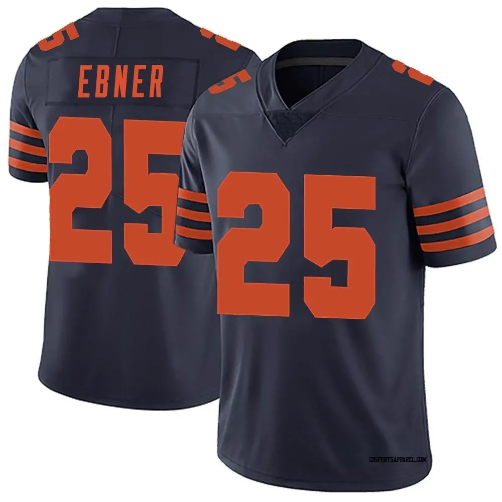 Limited Navy Blue Men's Trestan Ebner Chicago Bears Alternate Vapor Untouchable Jersey