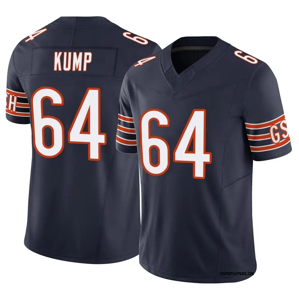 Limited Navy Men's Jaren Kump Chicago Bears Vapor F.U.S.E. Jersey