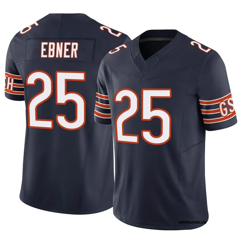 Limited Navy Men's Trestan Ebner Chicago Bears Vapor F.U.S.E. Jersey