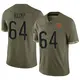 Limited Olive Men's Jaren Kump Chicago Bears 2022 Salute To Service Jersey