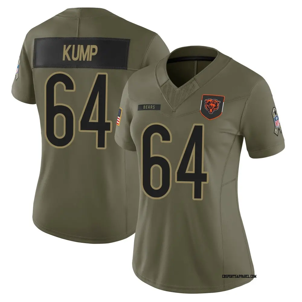 Limited Olive Women's Jaren Kump Chicago Bears 2025 Salute to Service Jersey