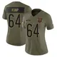 Limited Olive Women's Jaren Kump Chicago Bears 2025 Salute to Service Jersey