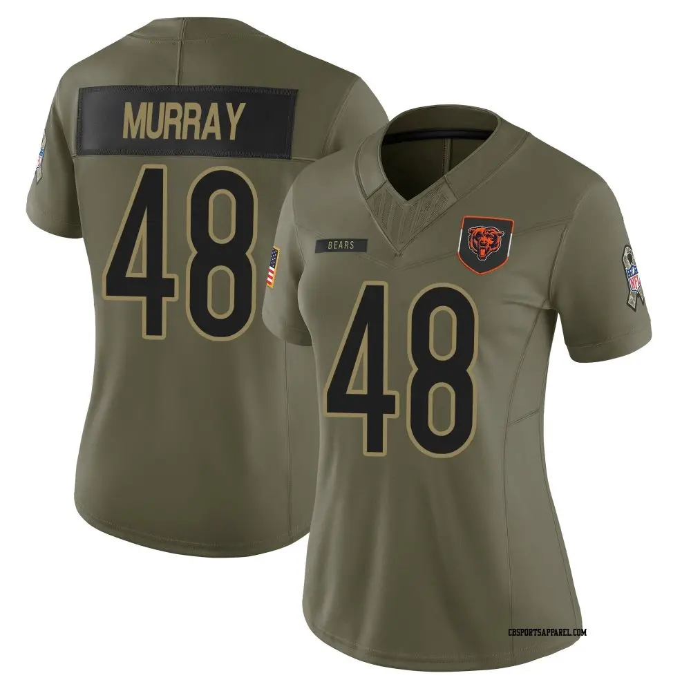 Limited Olive Women's Jordan Murray Chicago Bears 2025 Salute to Service Jersey