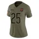 Limited Olive Women's Trestan Ebner Chicago Bears 2025 Salute to Service Jersey
