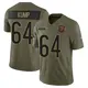Limited Olive Youth Jaren Kump Chicago Bears 2025 Salute to Service Jersey