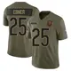 Limited Olive Youth Trestan Ebner Chicago Bears 2025 Salute to Service Jersey