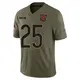 Limited Olive Youth Trestan Ebner Chicago Bears 2025 Salute to Service Jersey