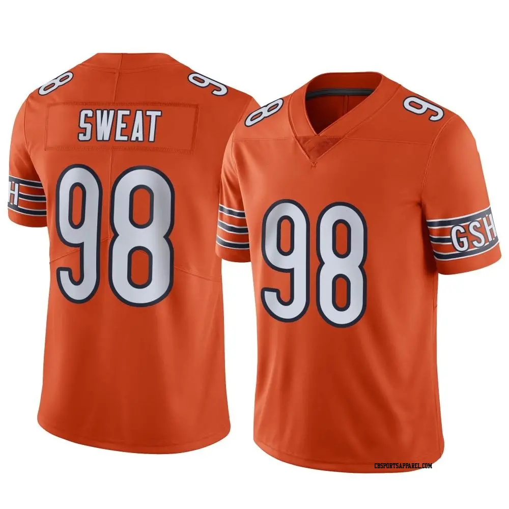 Limited Orange Men's Montez Sweat Chicago Bears Alternate Vapor Jersey