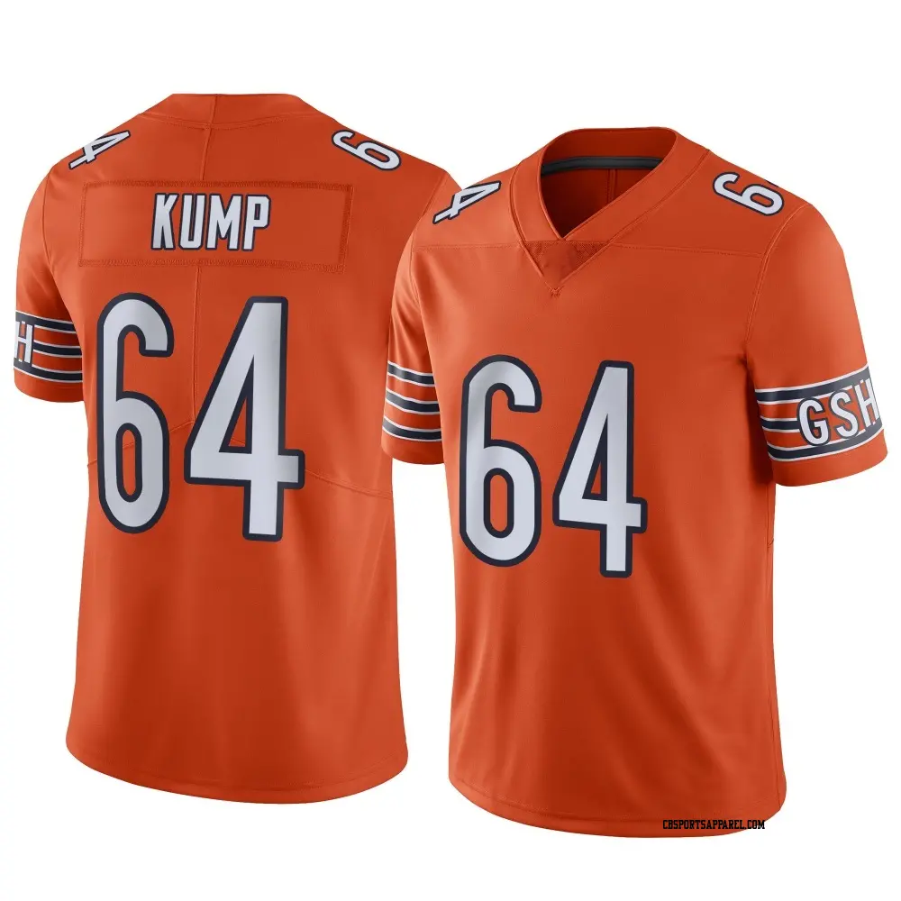 Limited Orange Youth Jaren Kump Chicago Bears Alternate Vapor Jersey