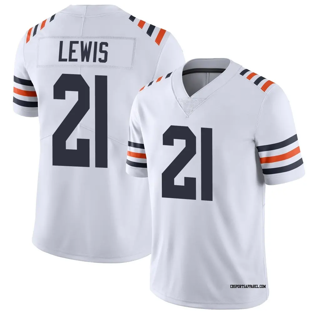 Limited White Men's Cam Lewis Chicago Bears Alternate Classic Vapor Jersey