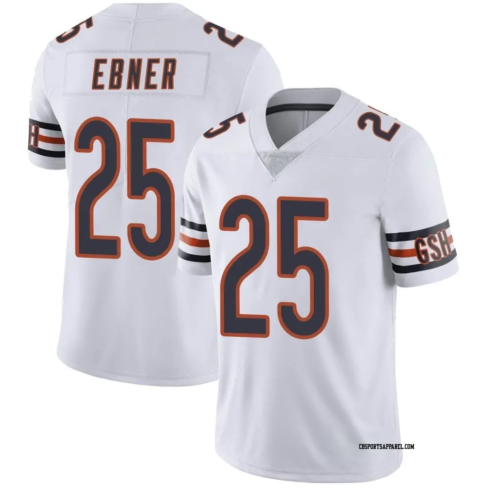 Limited White Men's Trestan Ebner Chicago Bears Vapor Untouchable Jersey