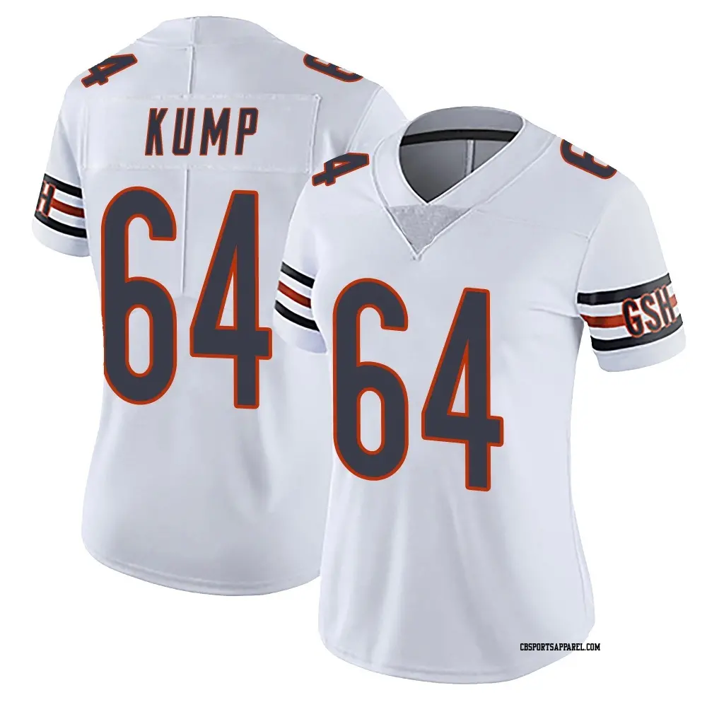 Limited White Women's Jaren Kump Chicago Bears Vapor Untouchable Jersey
