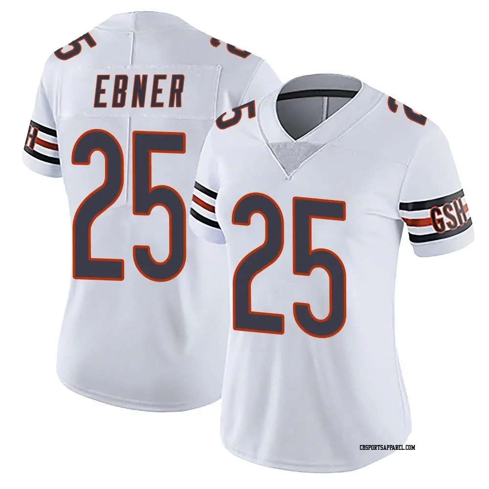 Limited White Women's Trestan Ebner Chicago Bears Vapor Untouchable Jersey