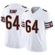 Limited White Youth Jaren Kump Chicago Bears Vapor F.U.S.E. Jersey