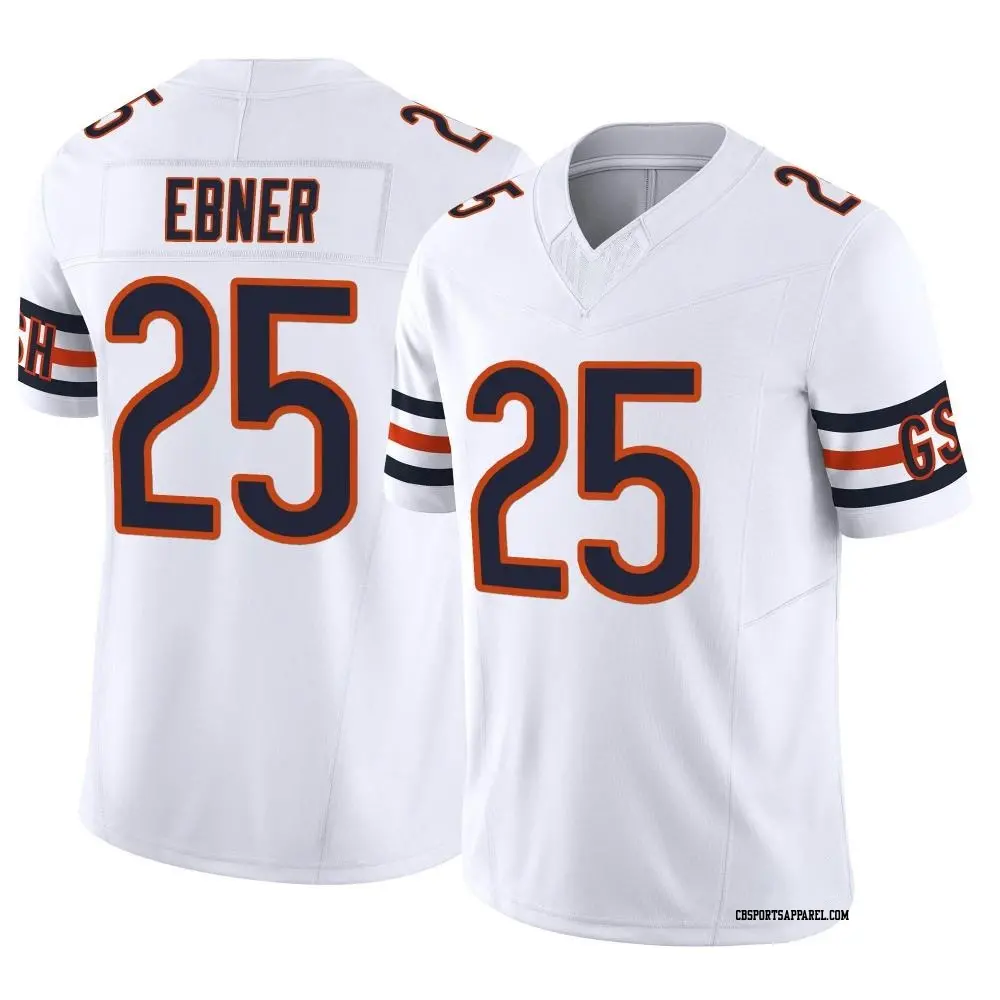 Limited White Youth Trestan Ebner Chicago Bears Vapor F.U.S.E. Jersey